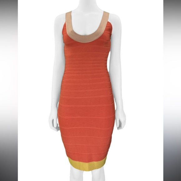 Herve Leger Tasha Bandage Dress Small $1200 - Picture 3 of 10